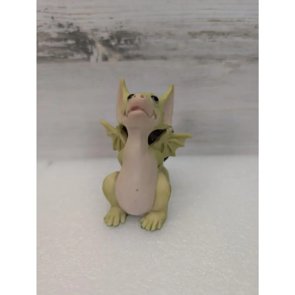 Real Musgrave Pocket Dragons Resin Figurine Cookie Treat Green Dragon Made in UK